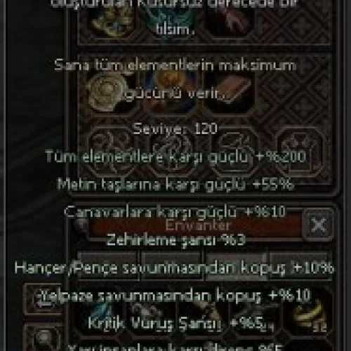  Kusursuz Tılsım +99 Elit